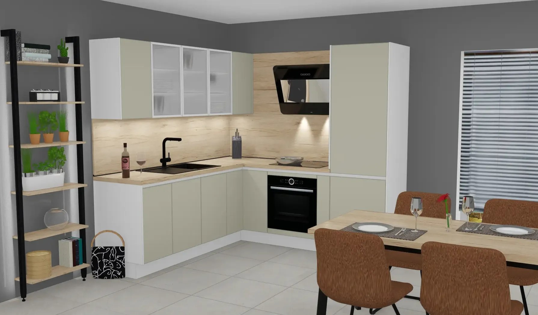 Die Küche Direkt L-Küche / Modern / A1 Basic 3