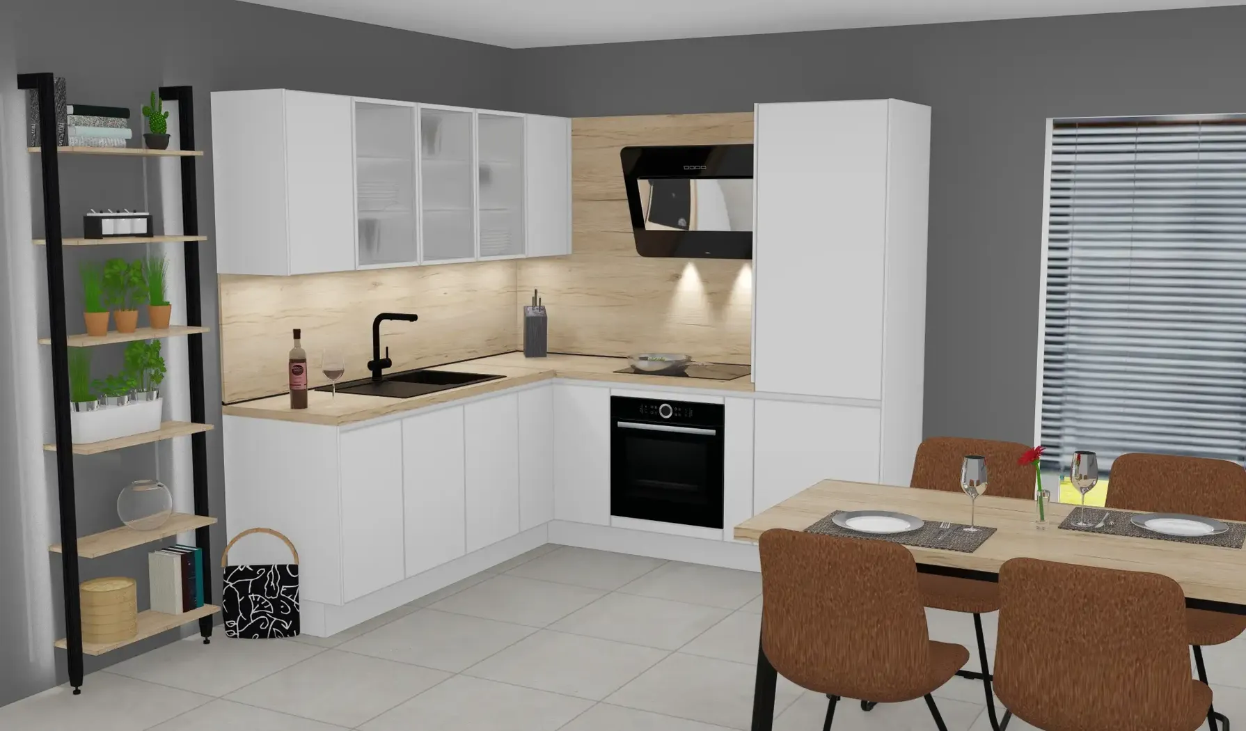 Die Küche Direkt L-Küche / Modern / A1 Basic 1