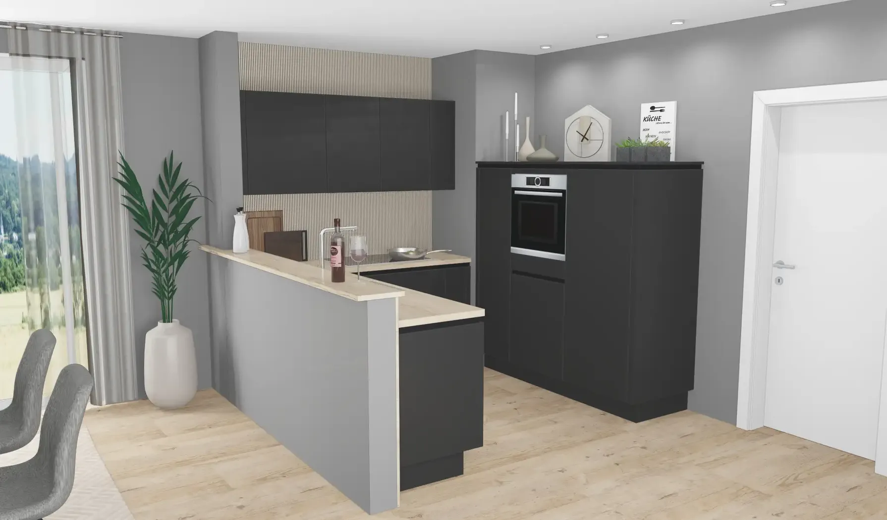 Die Küche Direkt U-Küche / Modern / A1 Basic 2