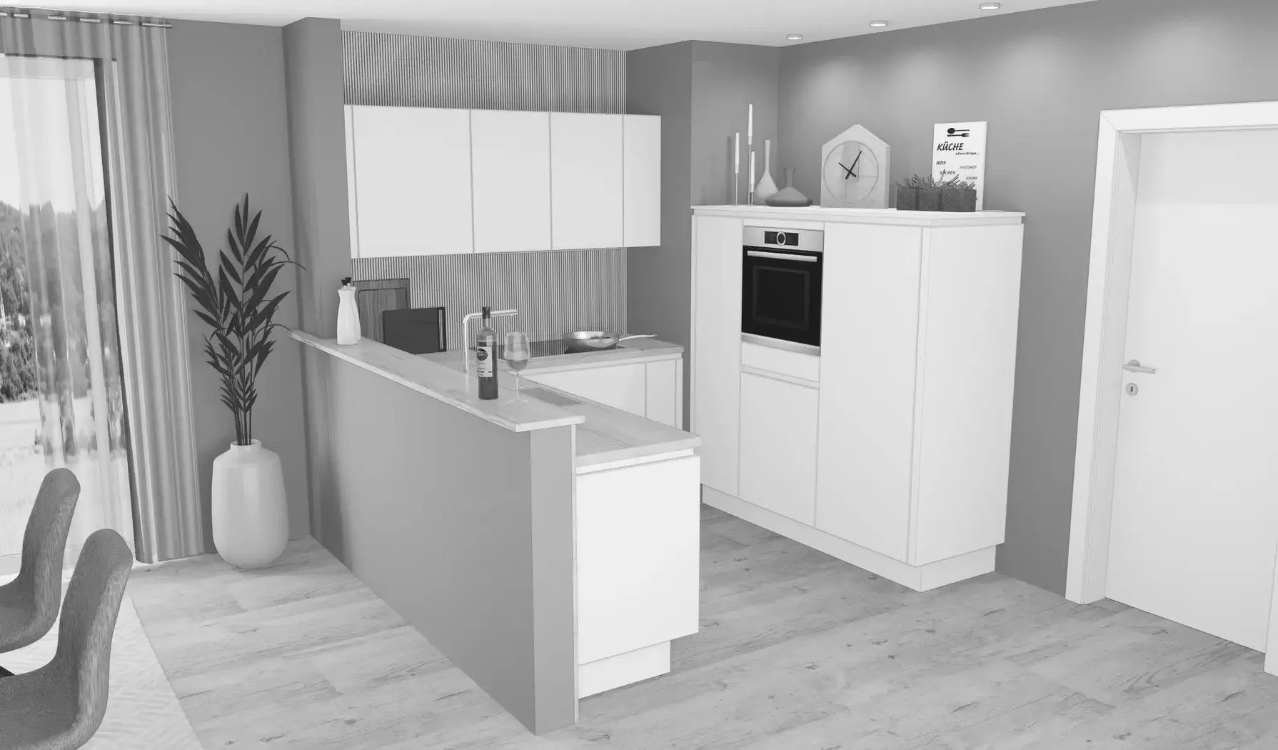 Die Küche Direkt U-Küche / Modern / A1 Basic 0