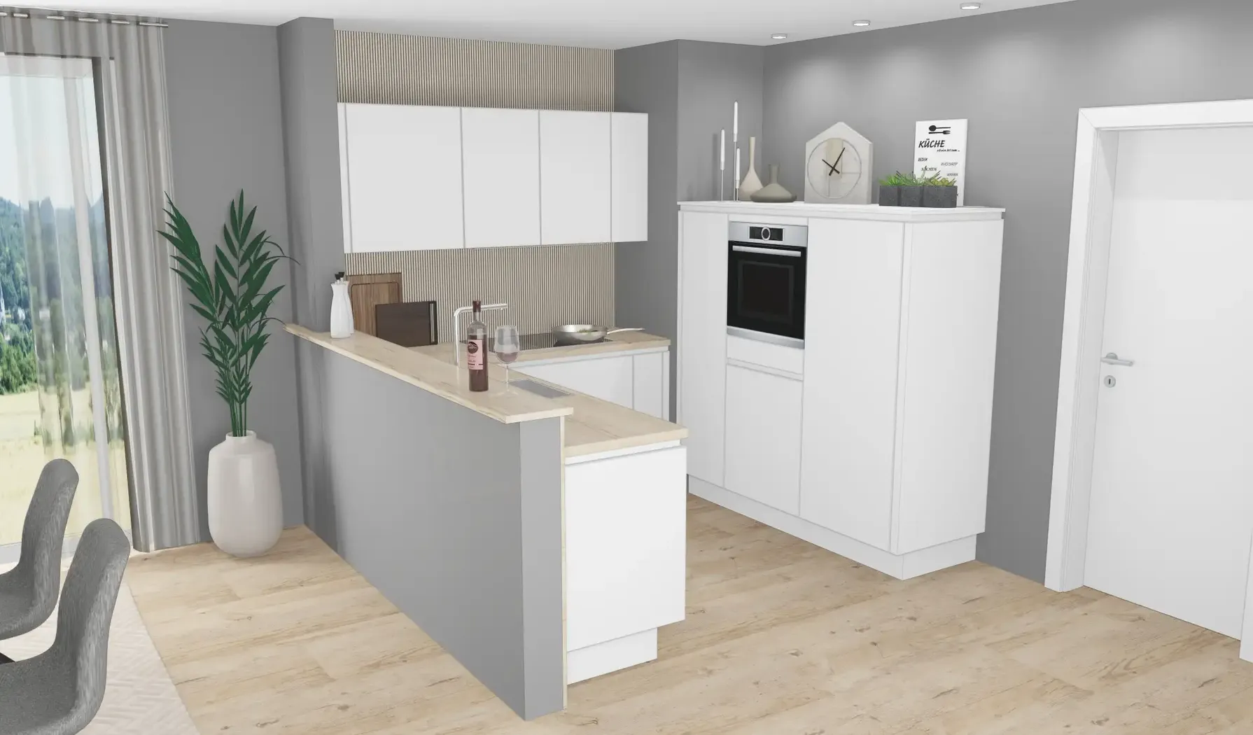 Die Küche Direkt U-Küche / Modern / A1 Basic 1