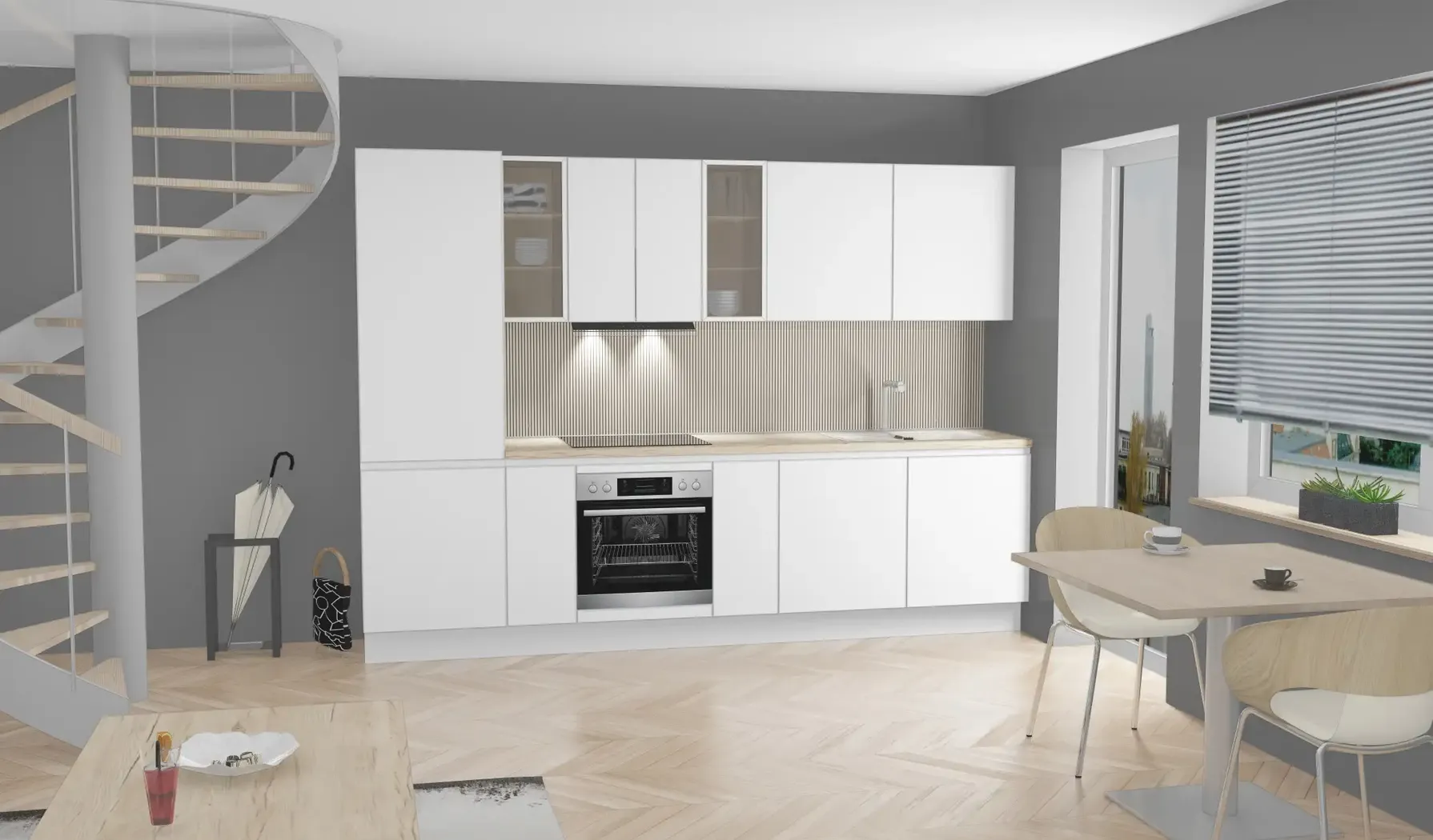 Die Küche Direkt Zeile / Modern / A1 Basic 1