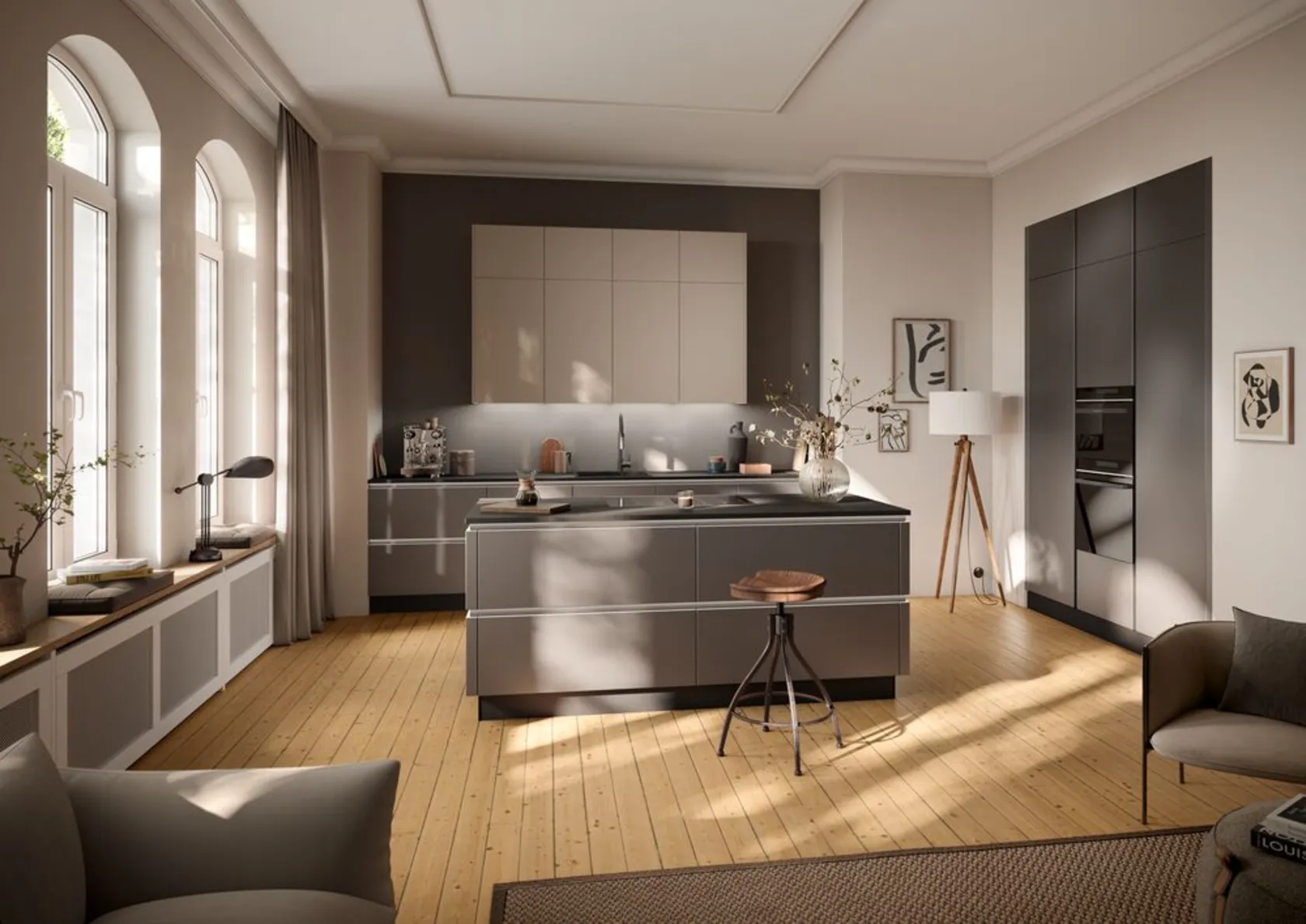 Zeile und Insel / Modern / A3 Exclusiv