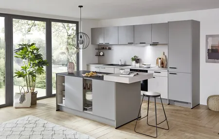 Die Küche Direkt Zeile und Insel / Klassisch / A1 Basic 0