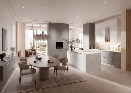 Die Küche Direkt Zeile und Insel / Klassisch / A3 Exclusiv 0